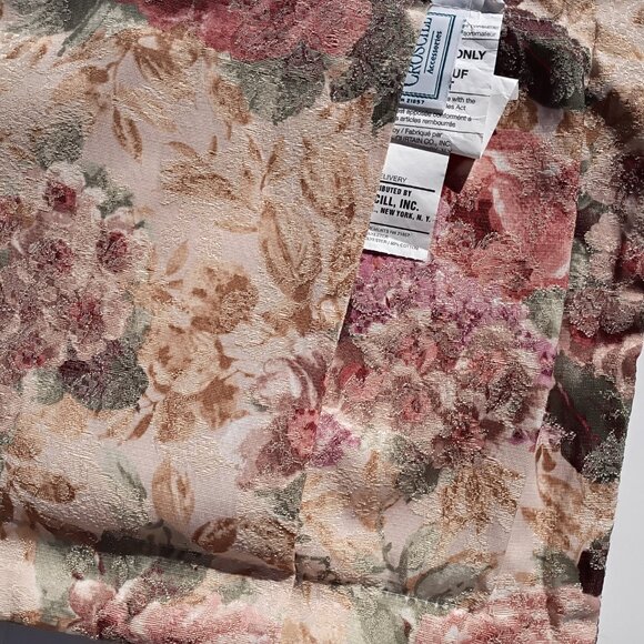 CROSCILL Cotswold Boudoir Throw Pillow Cover Sham Vintage Floral Cabbage Roses - Picture 5 of 8